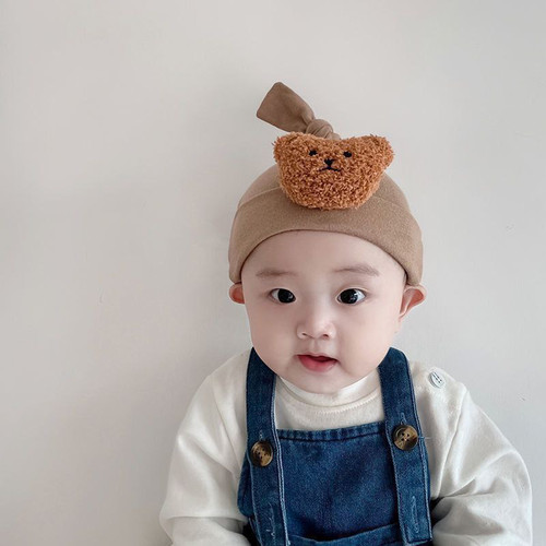 کلاه گره ایی نخی تدی سه رنگ ...................18511