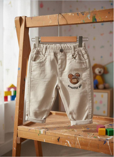 شلوار کتان میکی دخترانه .....20032