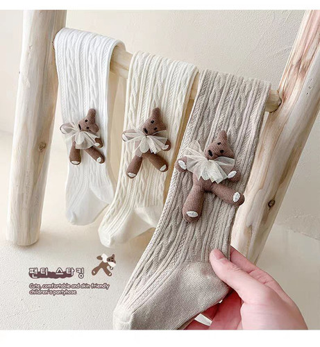 جوراب شلواری کبریتی طرح خرس ملوس......17498