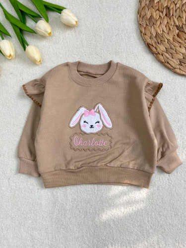 بلوز تک دورس خرگوش گوش خمیده سرشانه چین دار ........ 14246