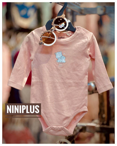 بادی نخی بلند صورتی دو خرسfogottino .................. کد 15339