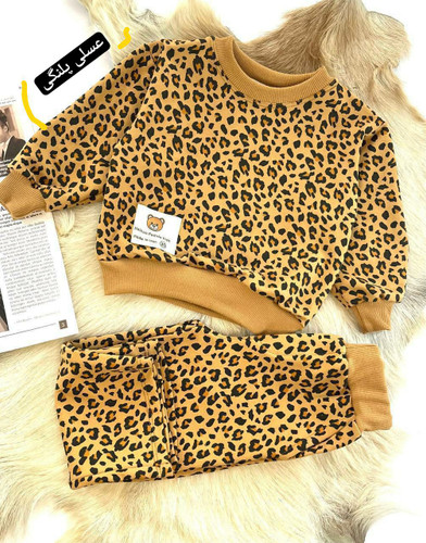 ست بلوز و شلوار دورس پلنگی بچگانه – مناسب ۶ ماه تا 1/5 سال ...............20057