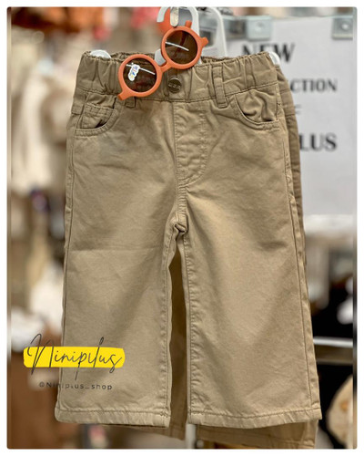 شلوار کتان بگ کمر کشی .....کد 17428