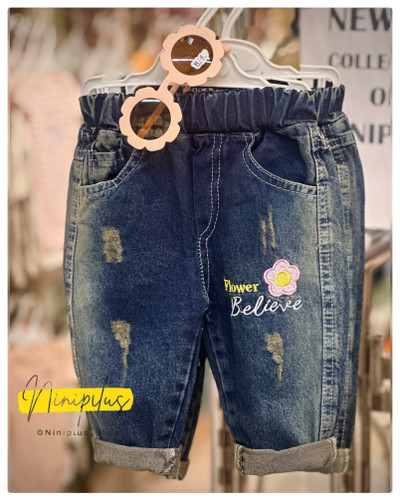 شلوار جین بچگانه طرح بلیو | مناسب ۶ ماه تا ۲/۵ سال .....کد20076