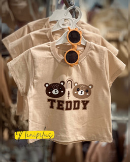 تیشرت نخی کودک طرح Teddy | مناسب دختر و پسر ۶ ماه تا ۳ سال........ 20300